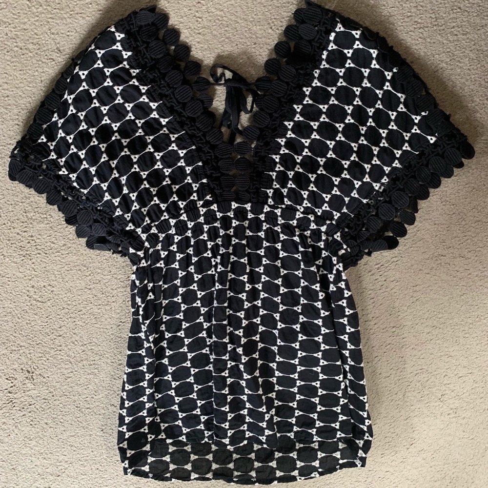 Polka Dot Print Blouse